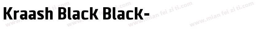 Kraash Black Black字体转换